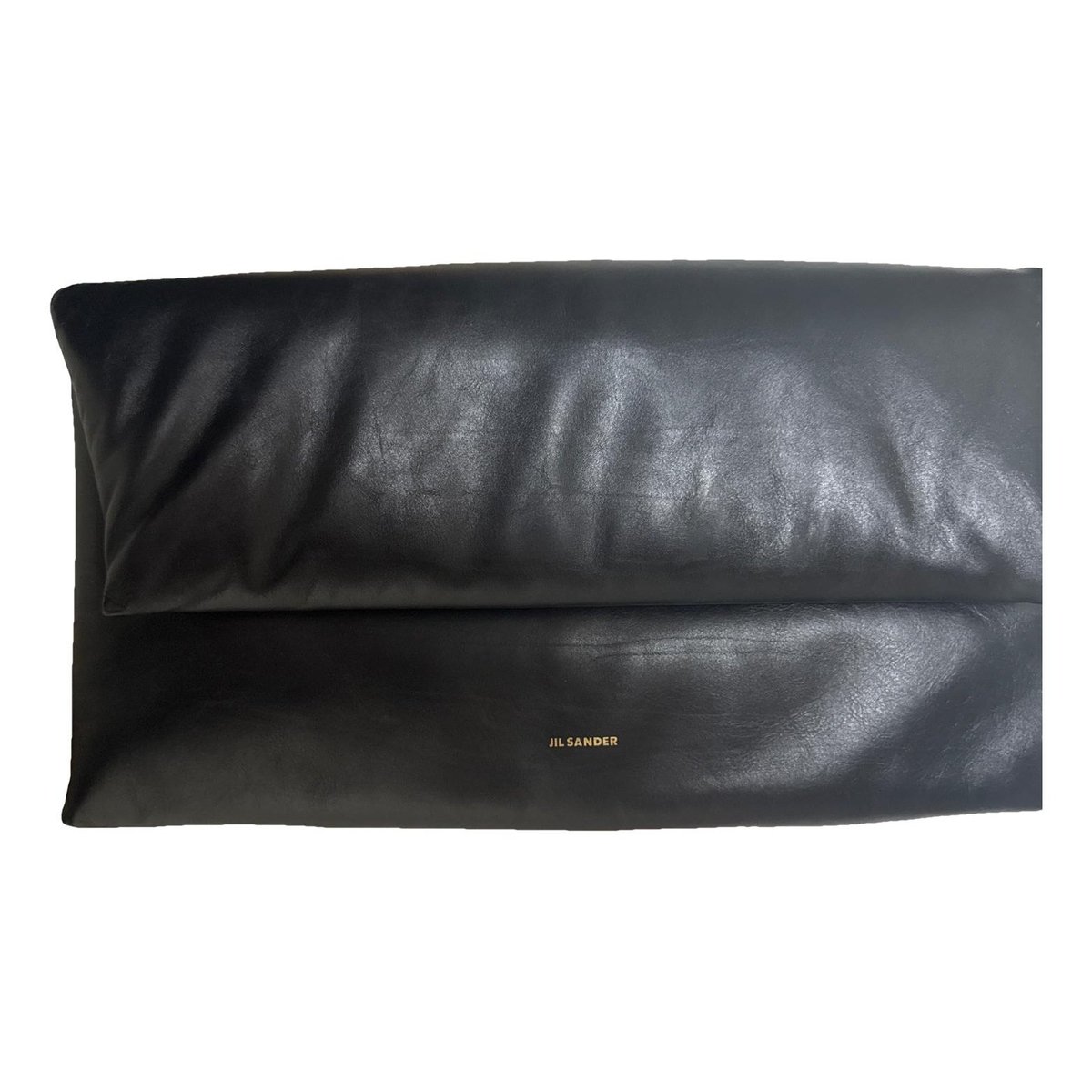 Leather clutch bag