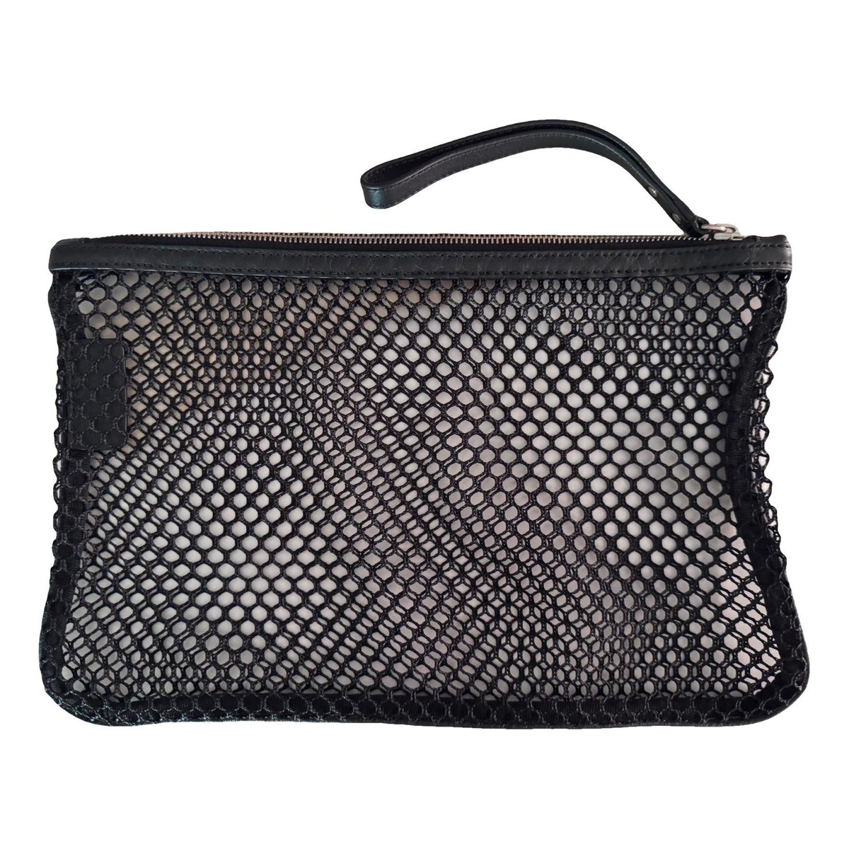 Leather clutch bag