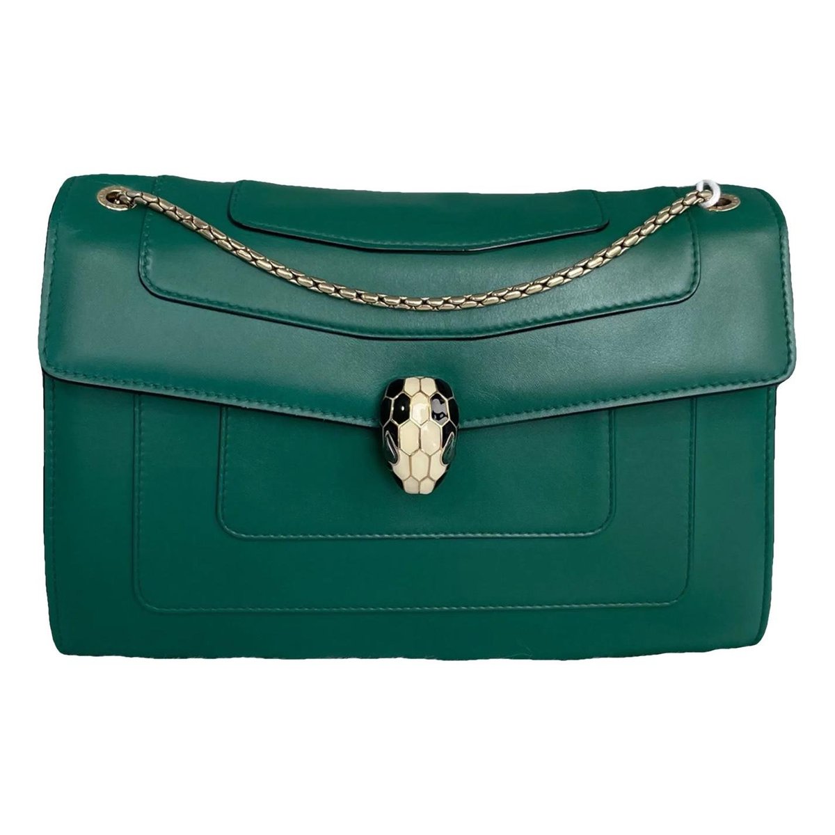 Serpenti leather handbag