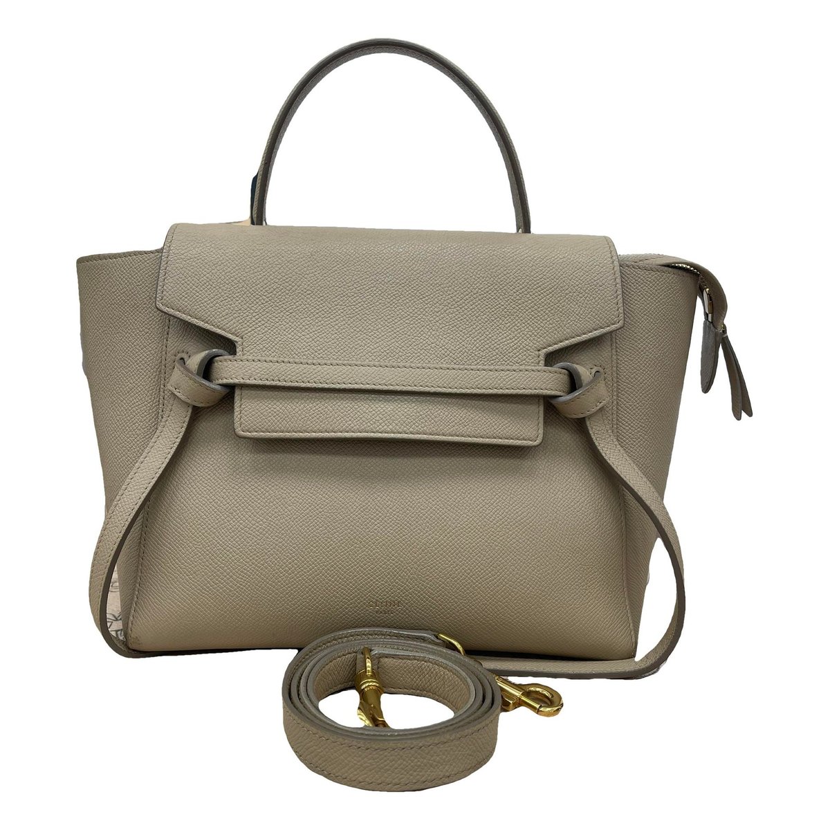 Belt leather handbag