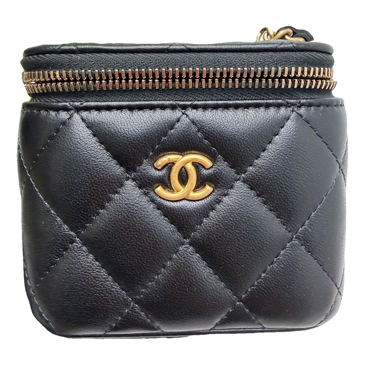 Trendy CC Vanity leather handbag
