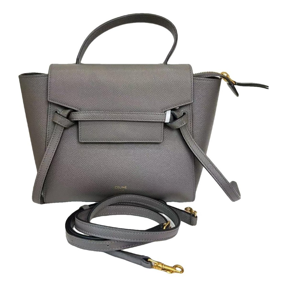 Belt leather handbag