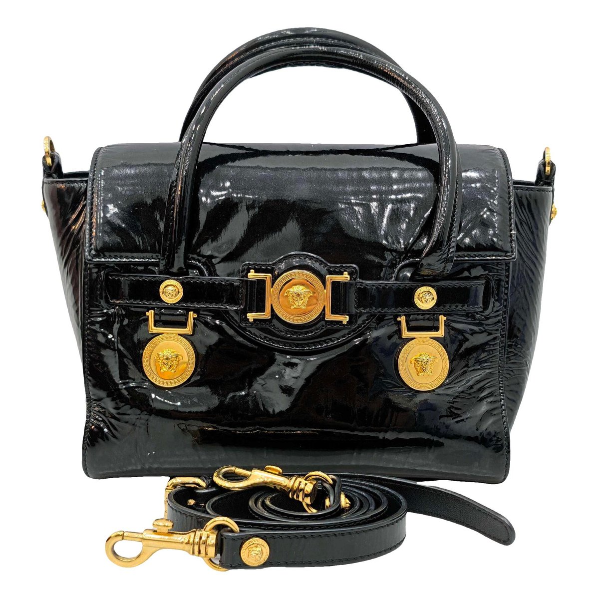 La Medusa leather handbag