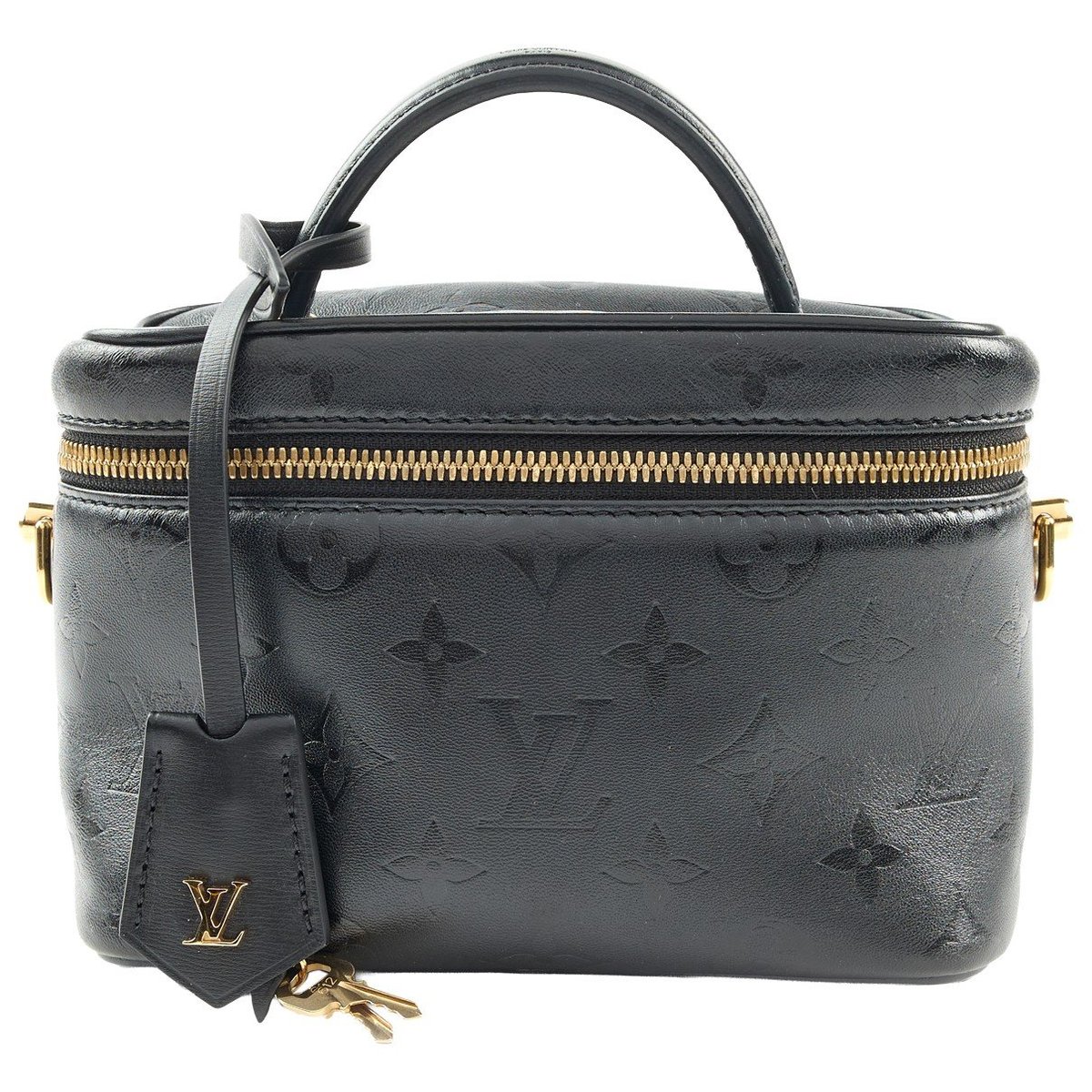 Vanity leather handbag