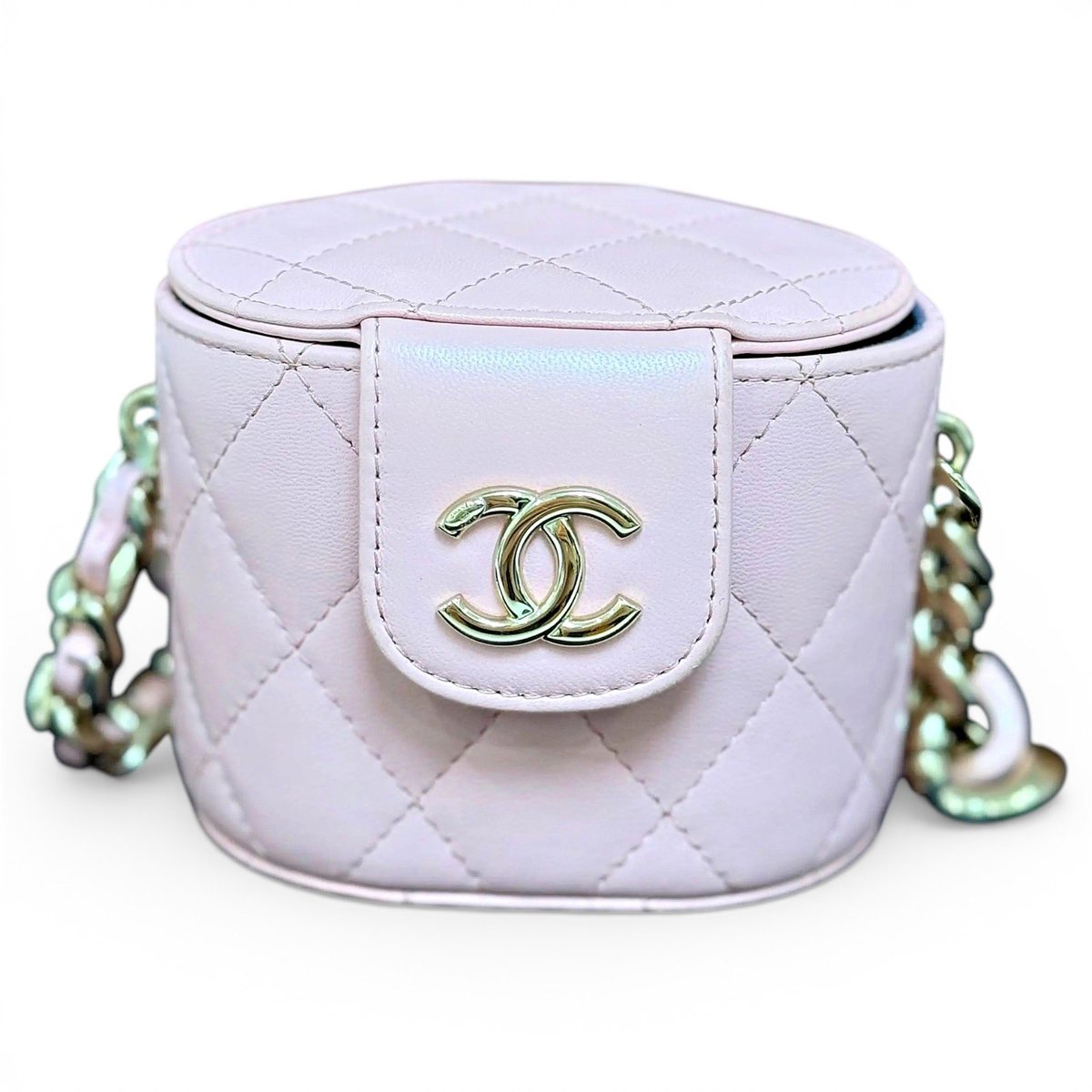 Trendy CC Vanity leather handbag