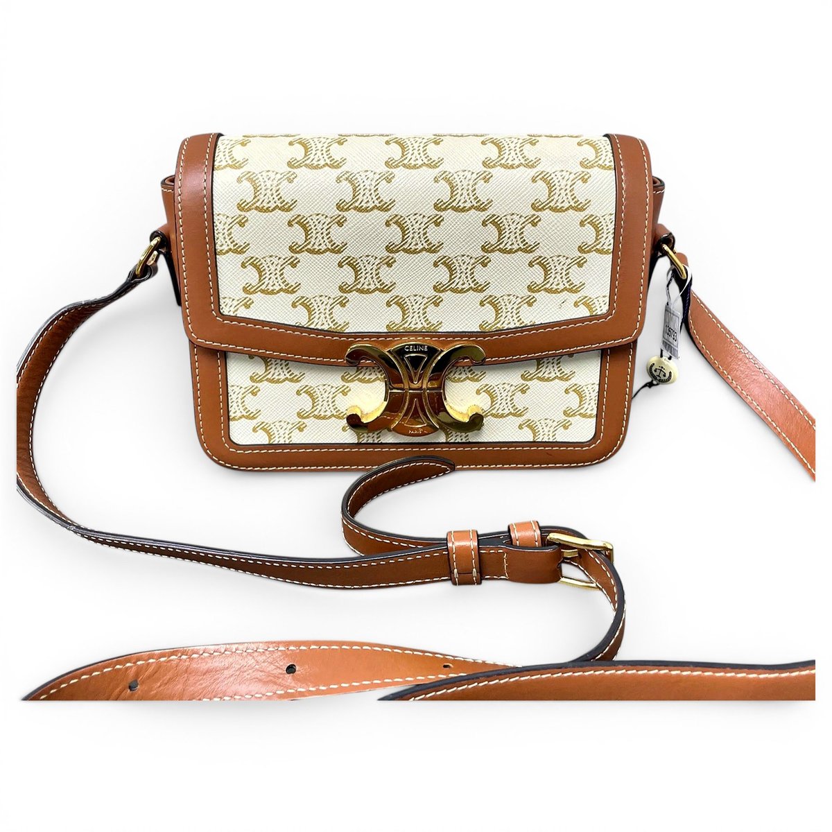 Triomphe leather handbag