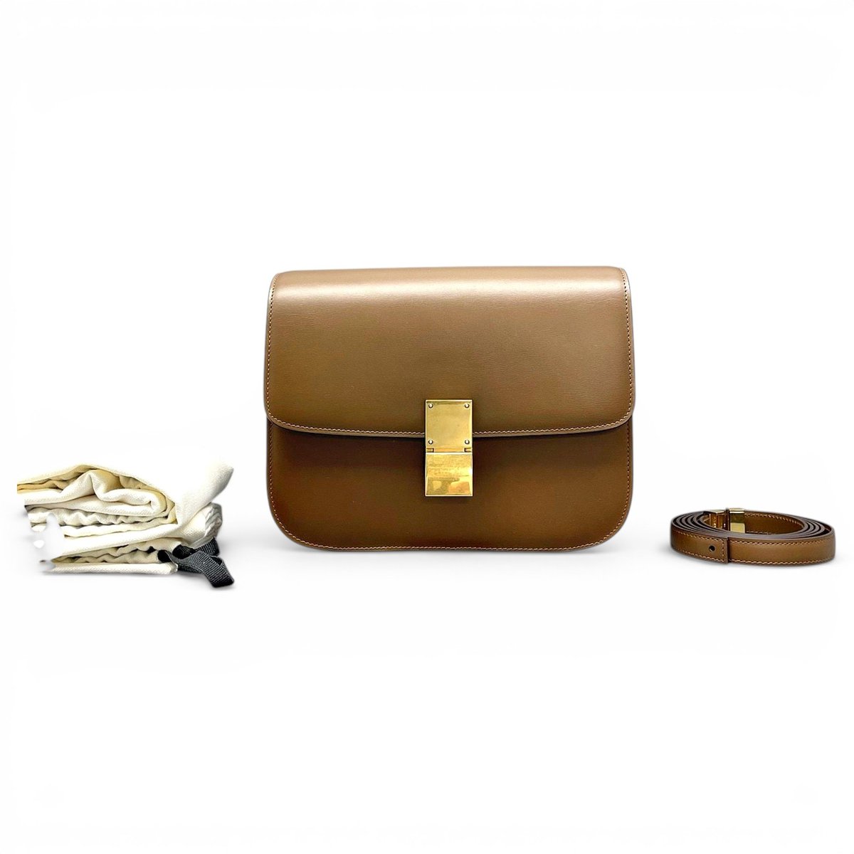 Classic leather handbag