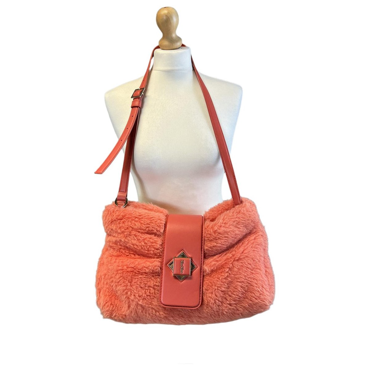 Wool crossbody bag