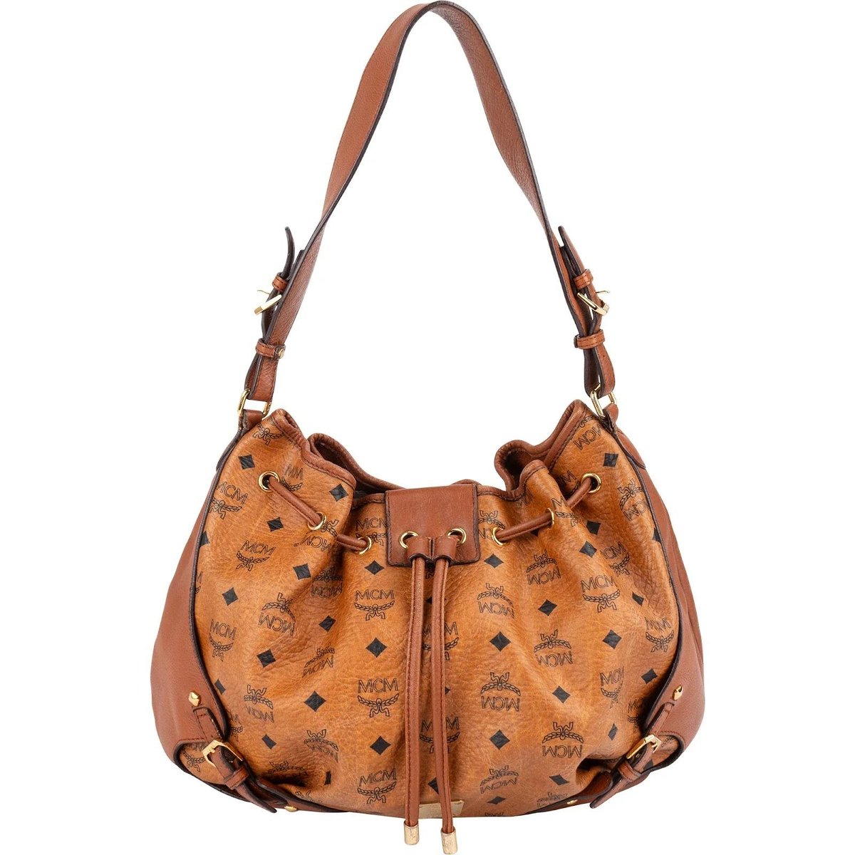 Heritage Drawstring leather handbag