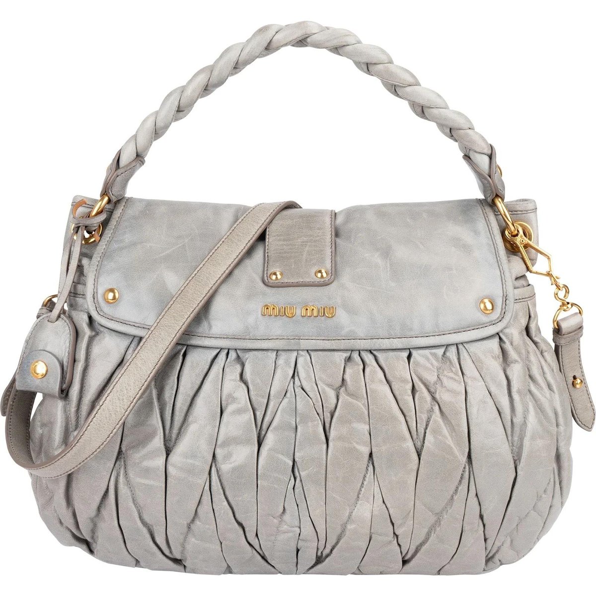 Coffer leather handbag
