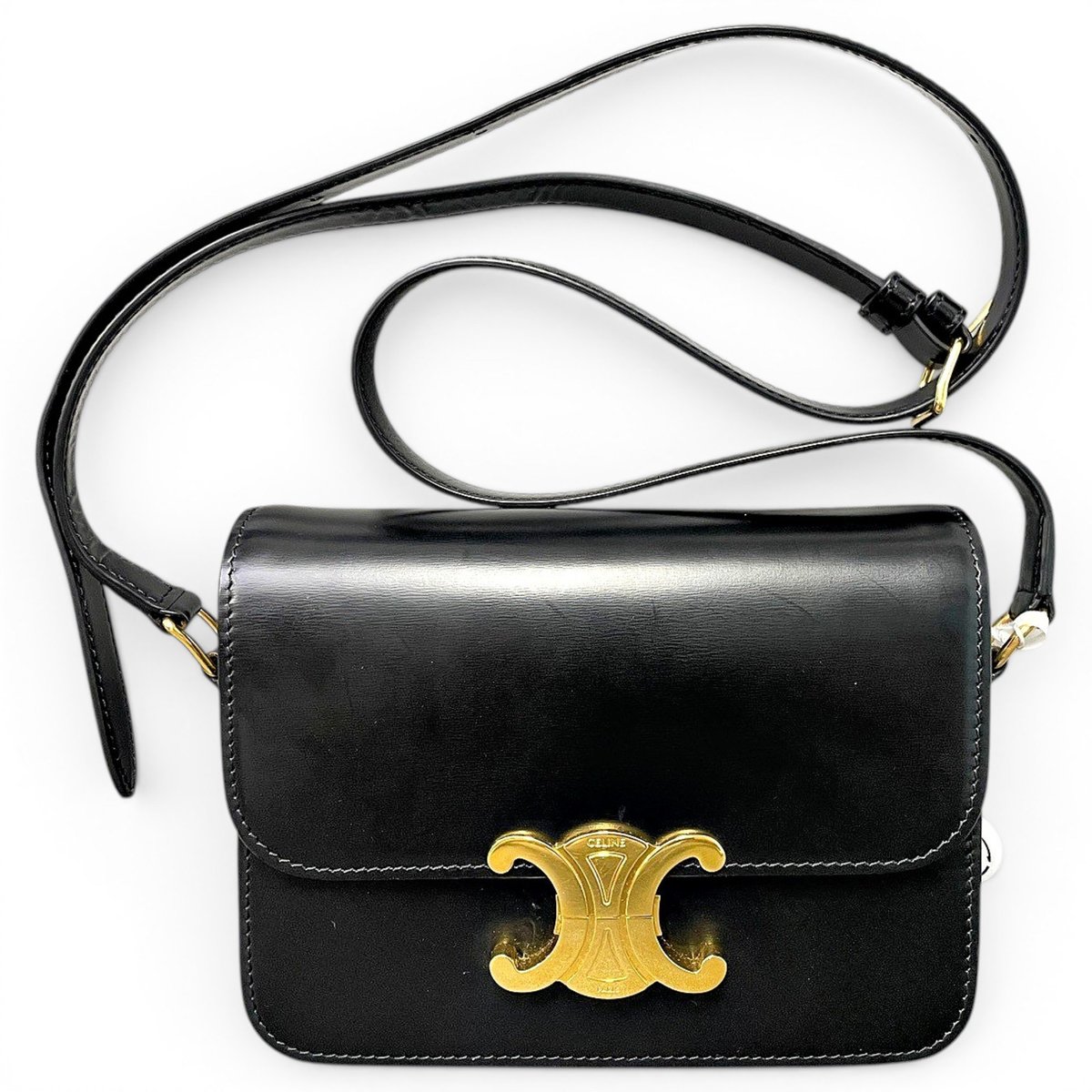Triomphe leather handbag