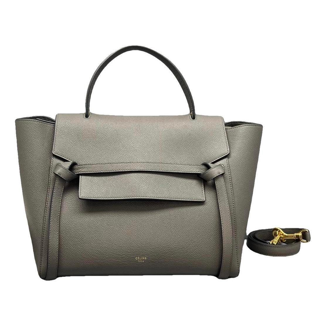 Belt leather handbag