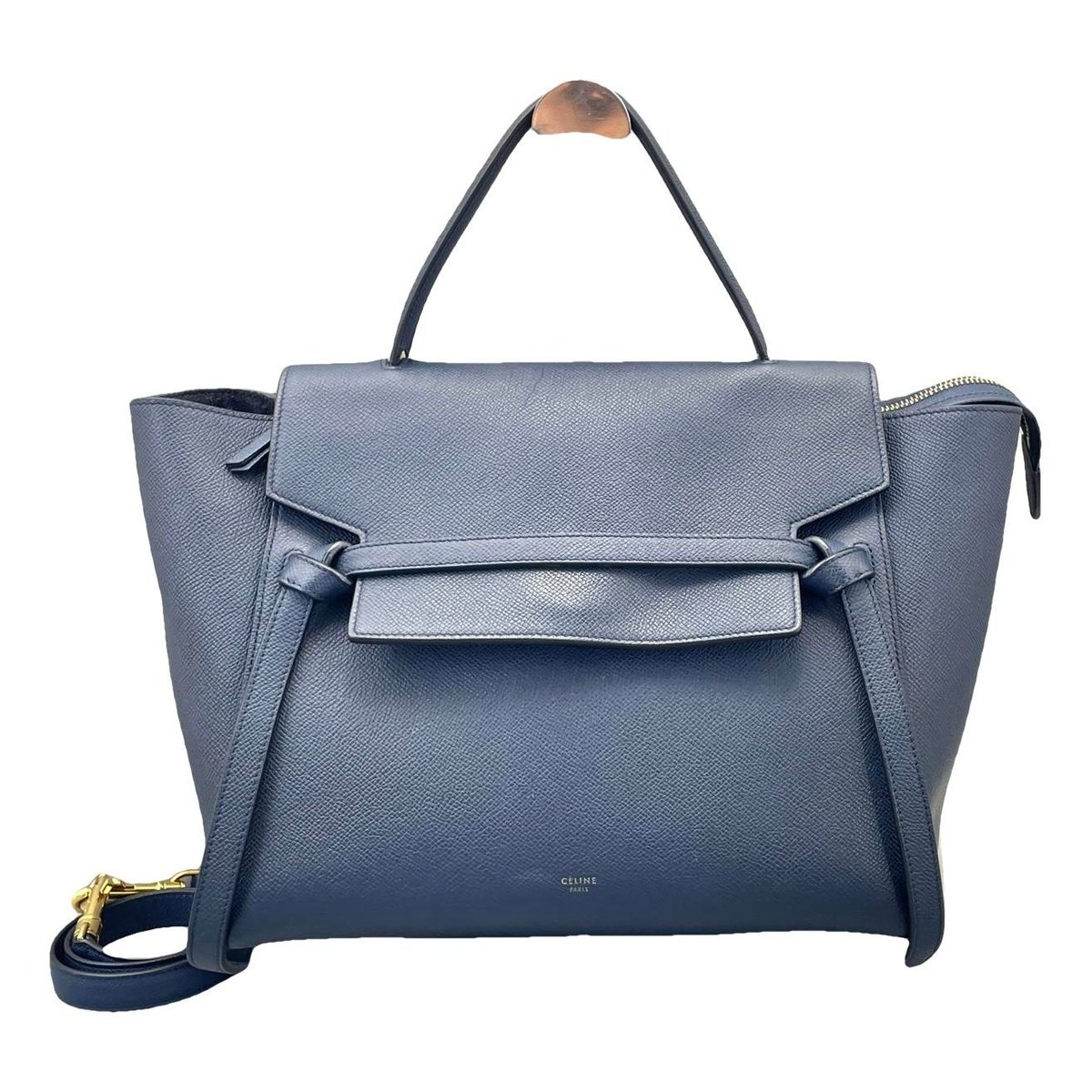 Belt leather handbag