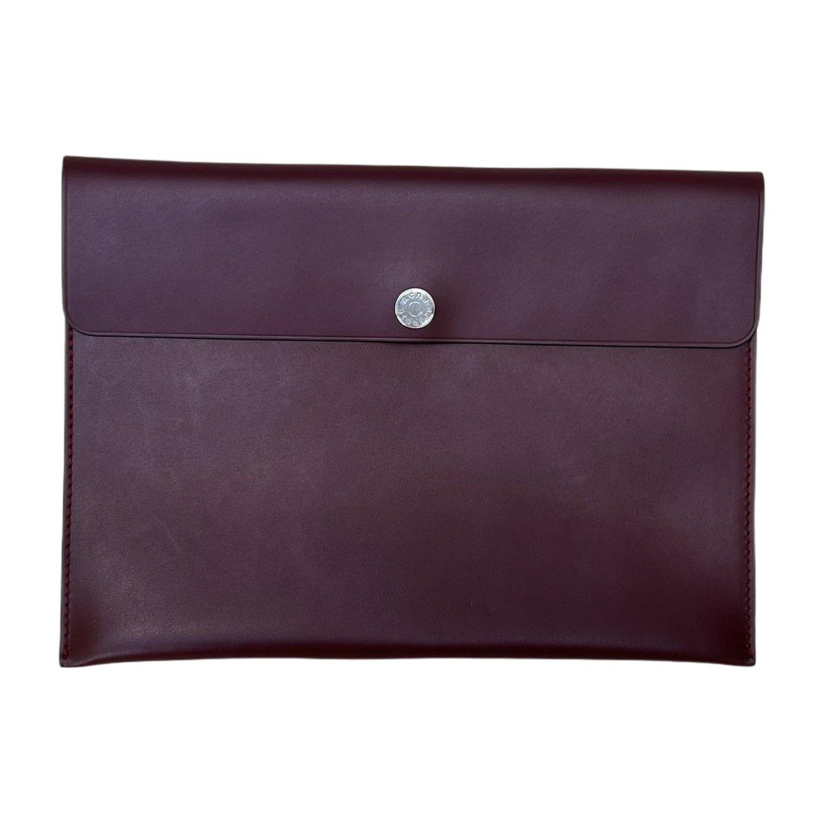 Leather clutch bag