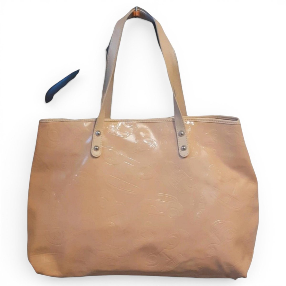 Patent leather tote