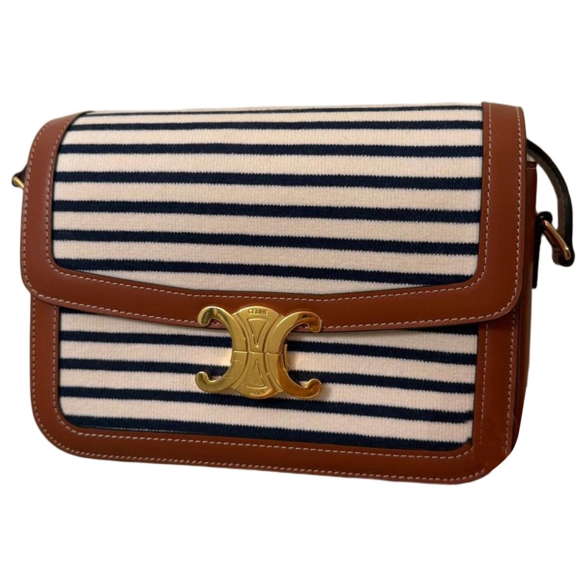 Triomphe leather handbag
