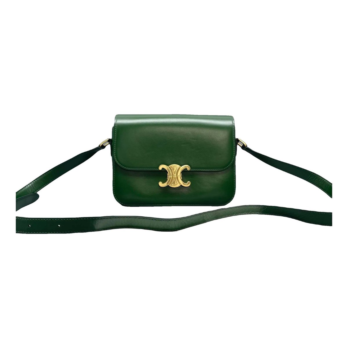 Triomphe leather crossbody bag