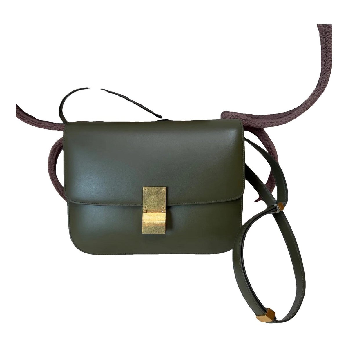 Classic leather crossbody bag