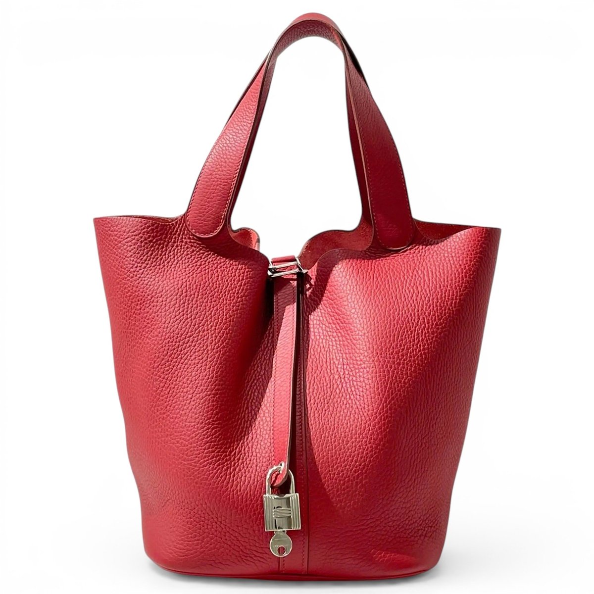 Picotin leather tote