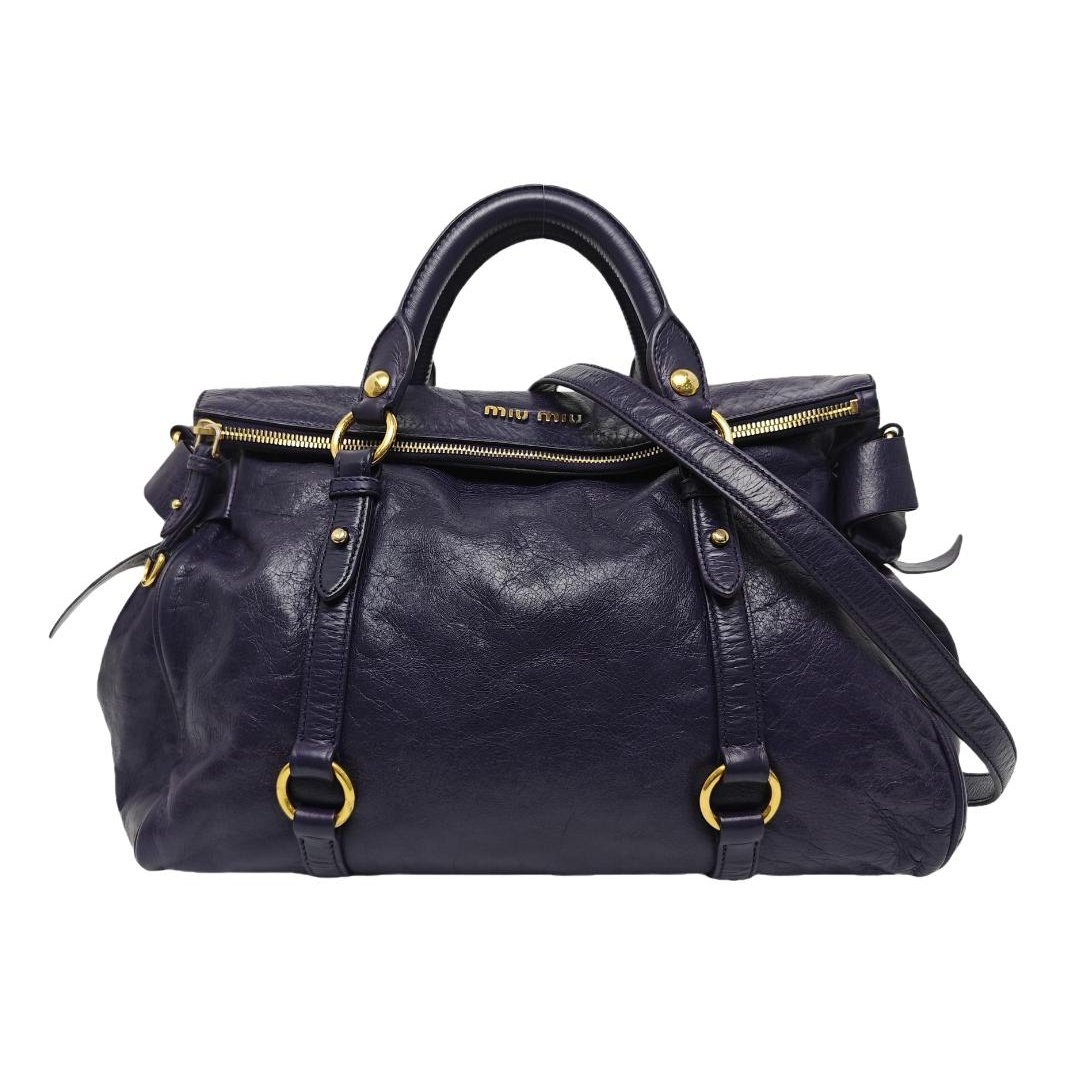 Bow bag leather handbag
