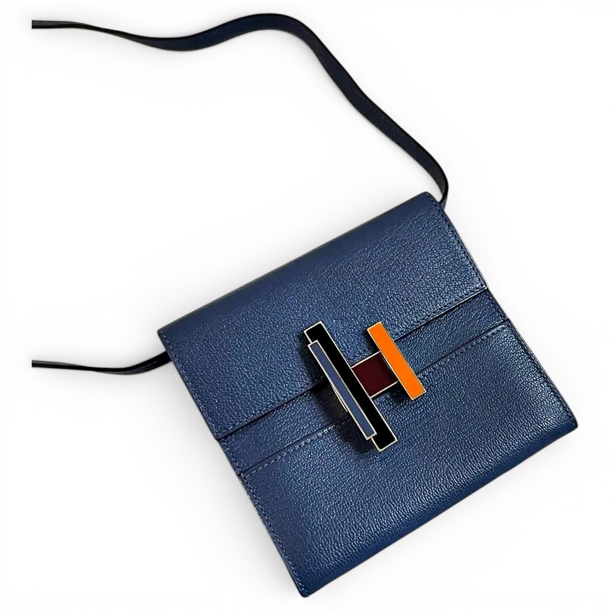 Cinhetic leather crossbody bag