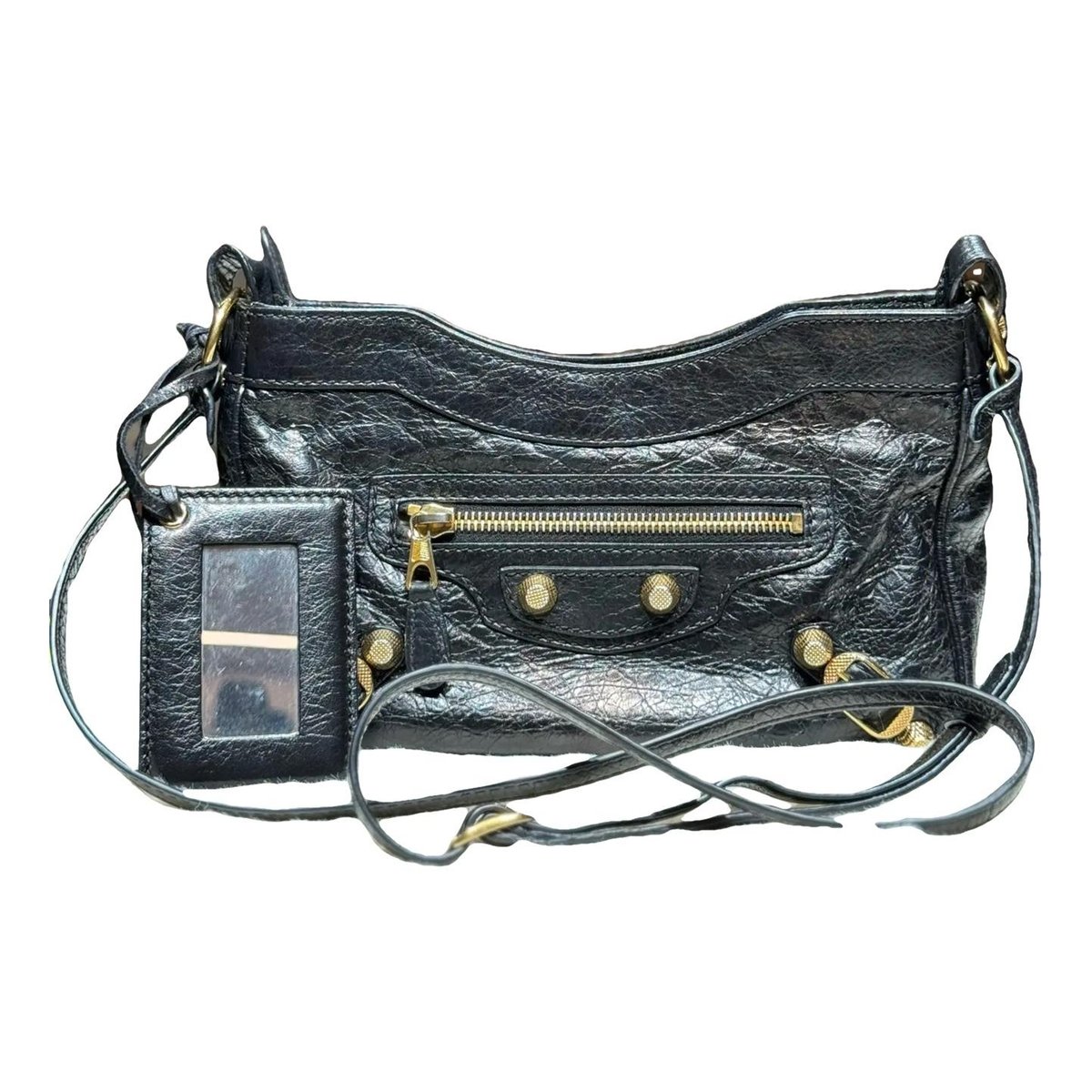 Classic Metalic leather handbag