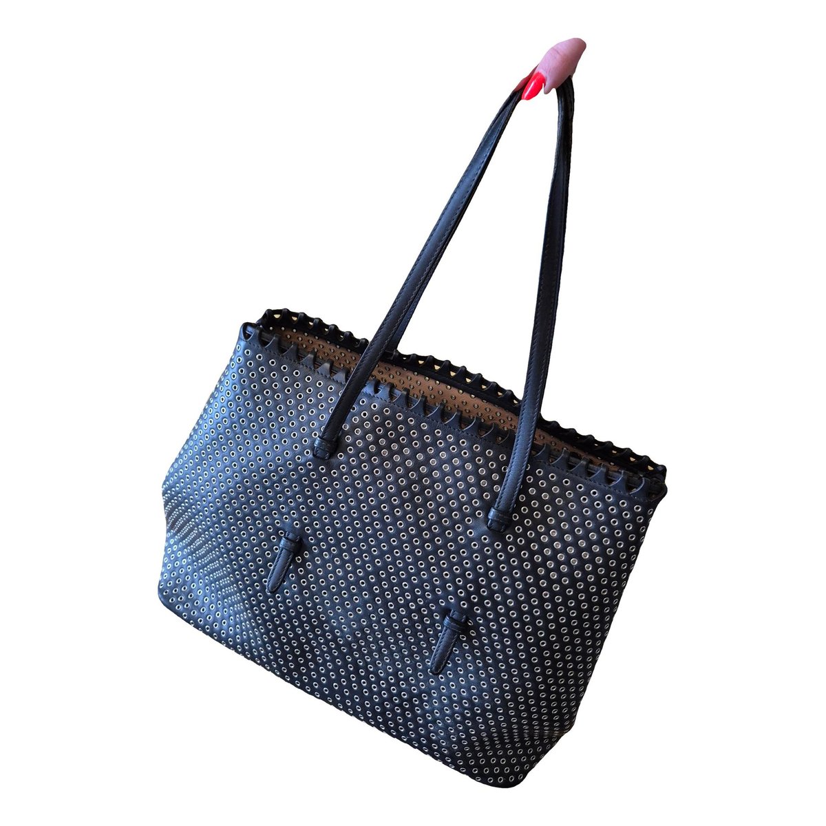 Mina leather tote