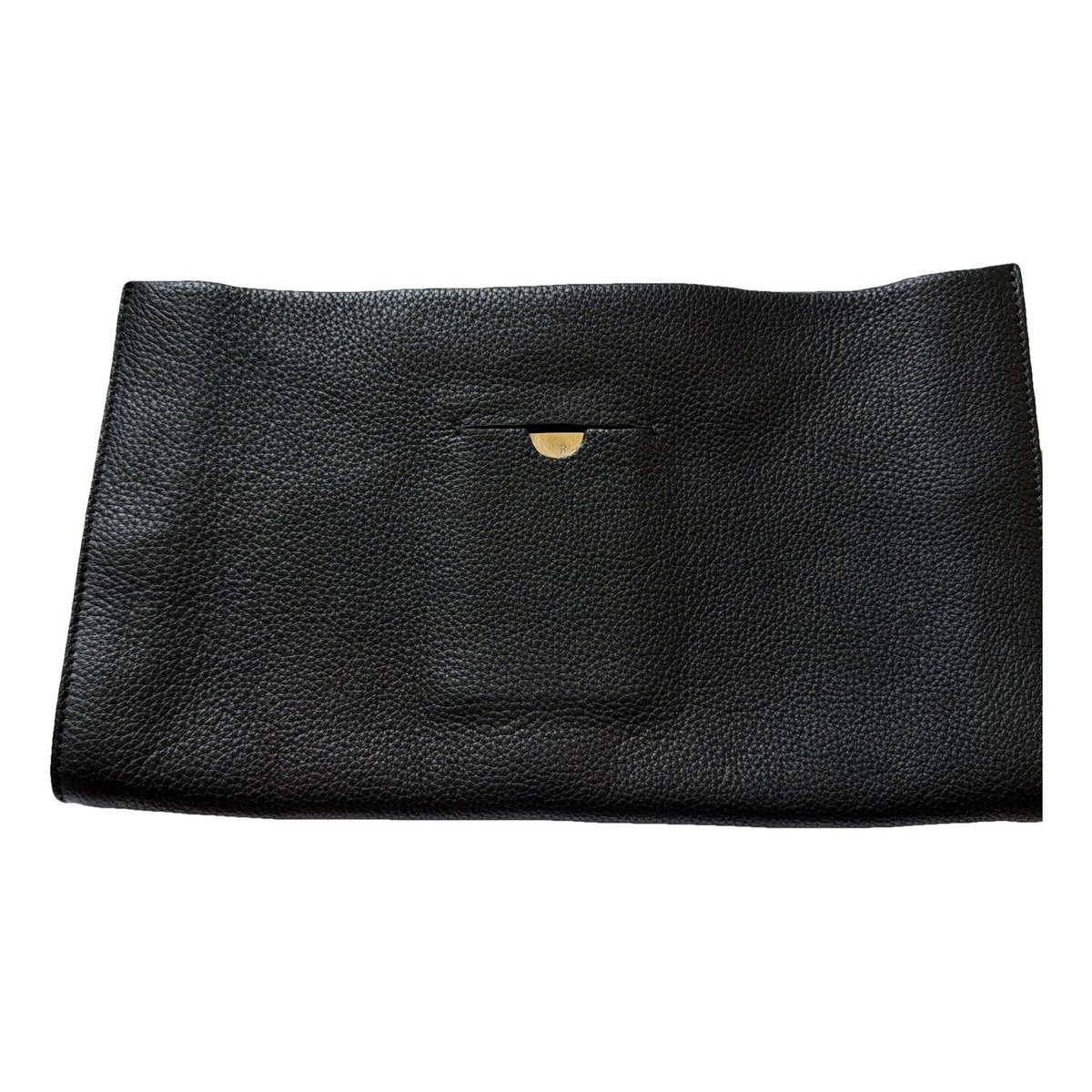 Leather clutch bag