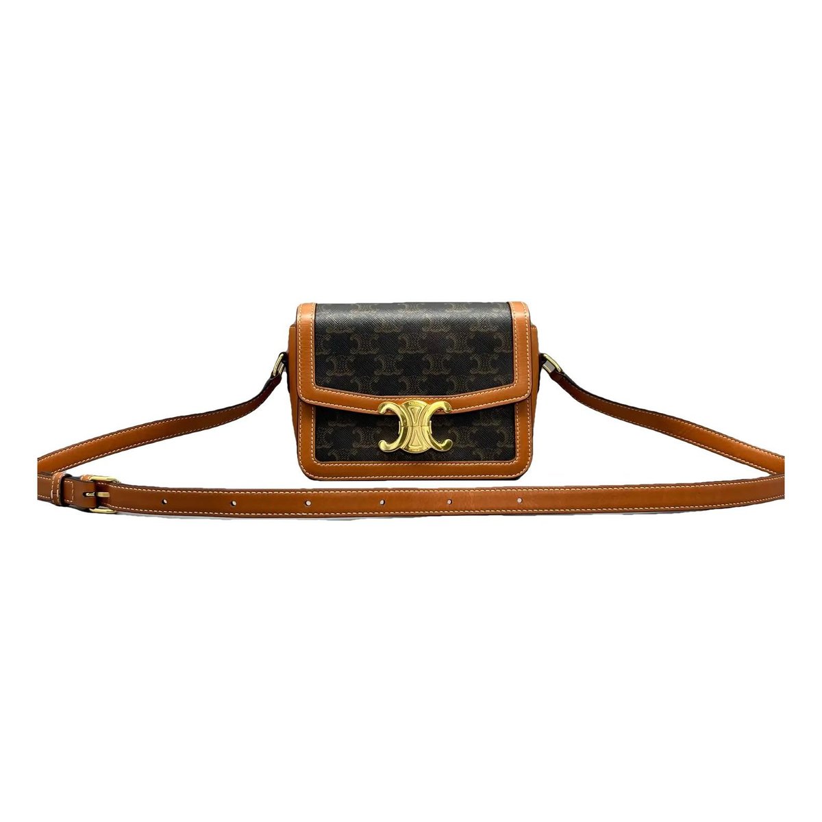 Triomphe leather crossbody bag