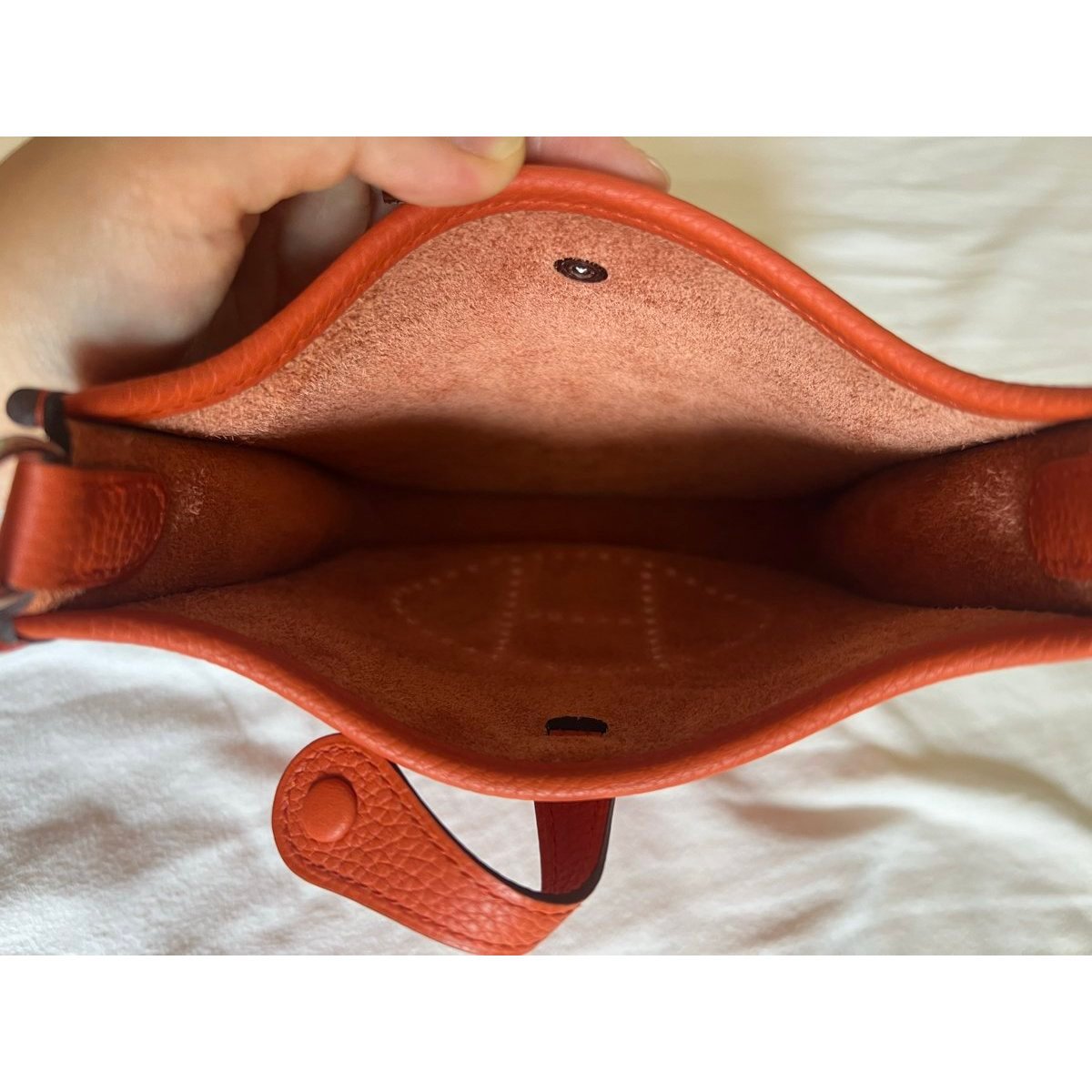 Mini Evelyne leather handbag