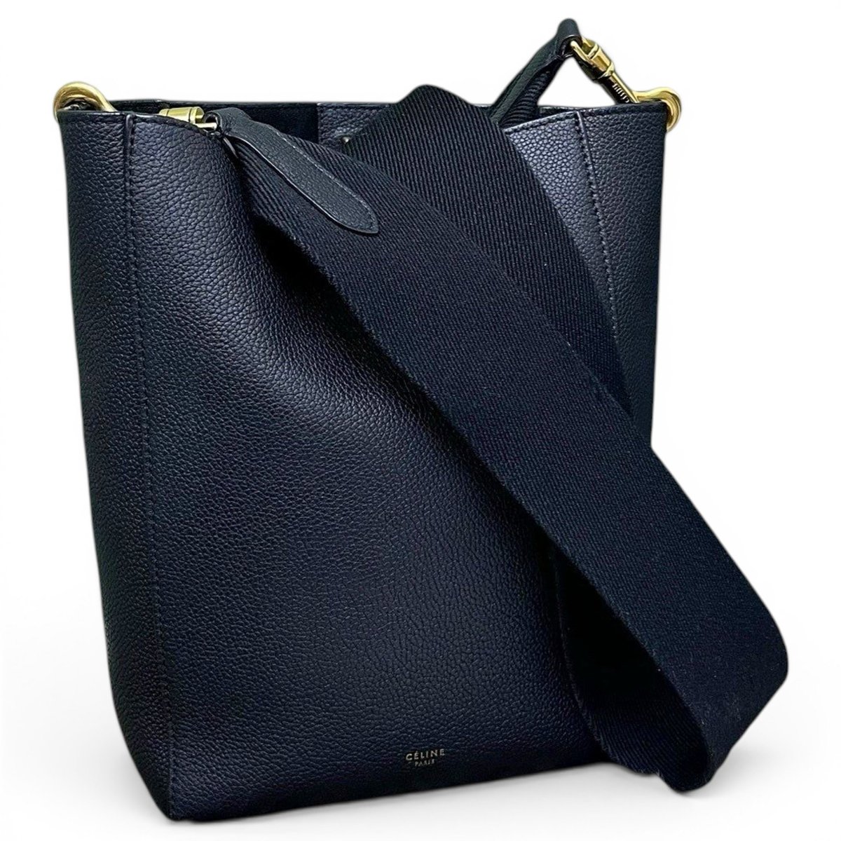 Seau Sangle leather handbag