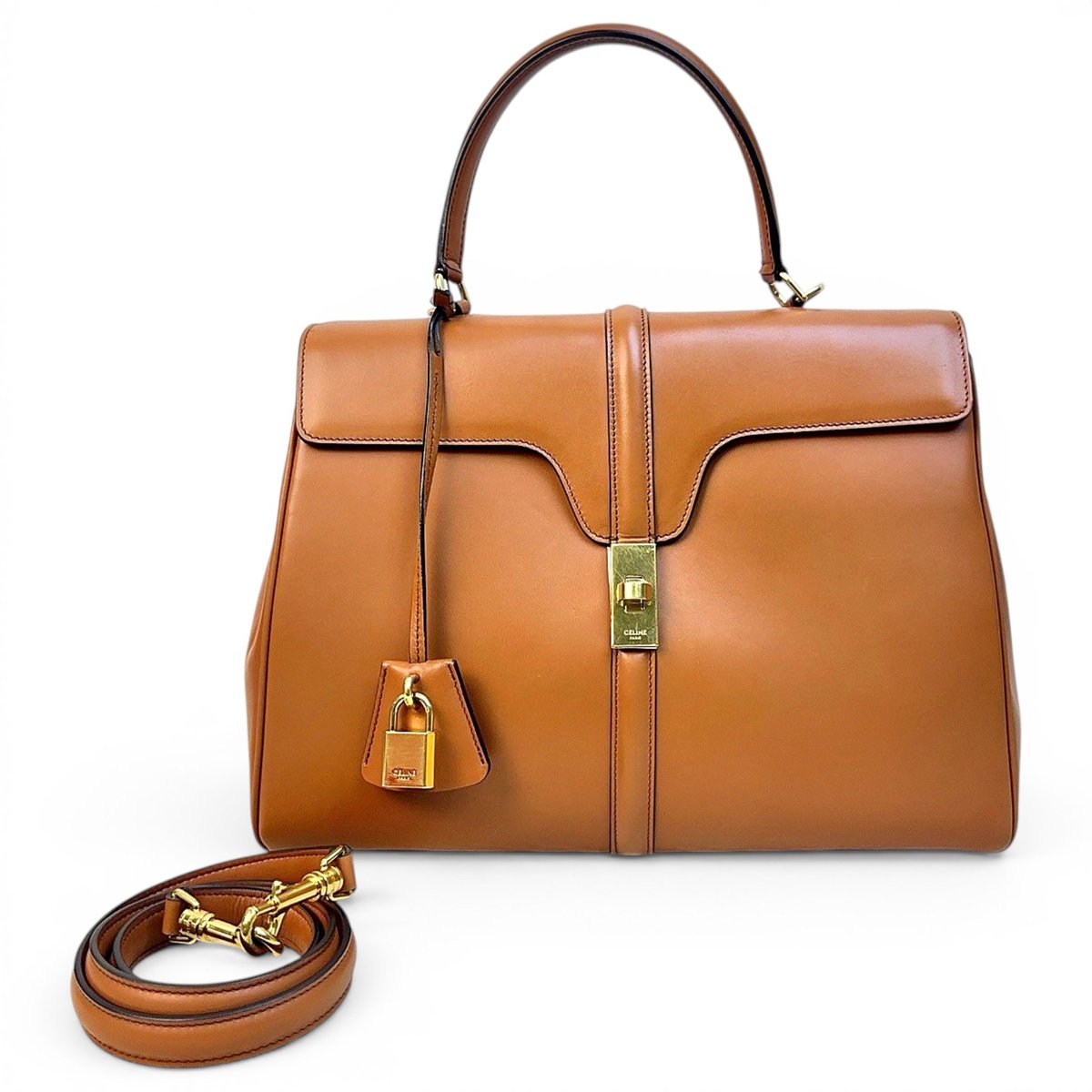 Sac 16 leather handbag