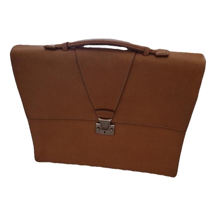 Leather travel bag