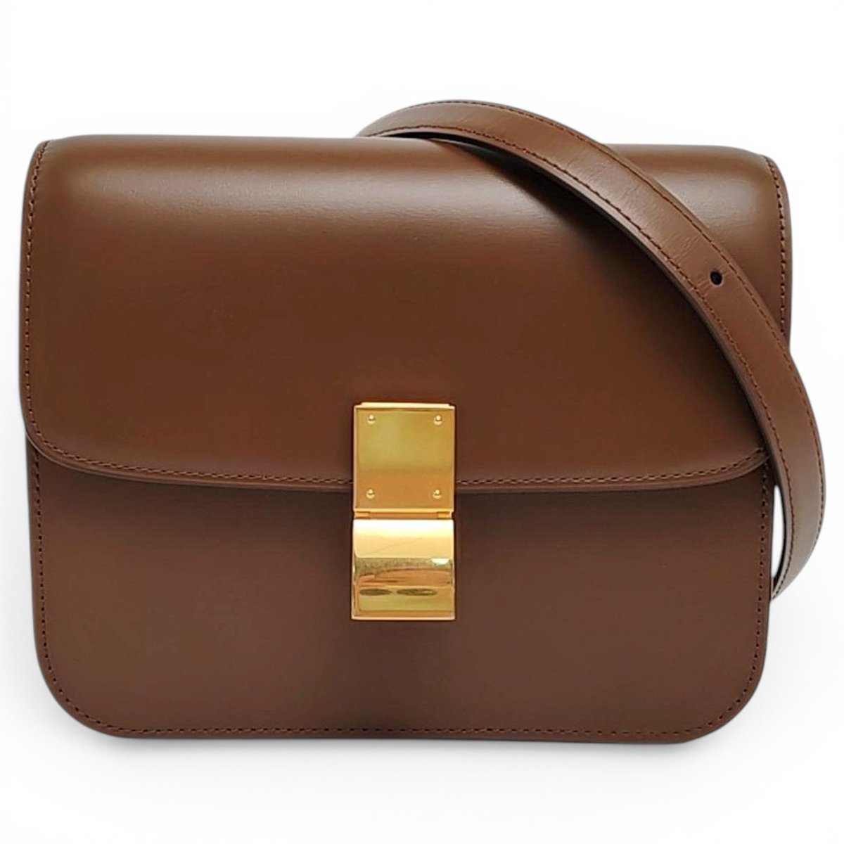 Classic leather crossbody bag