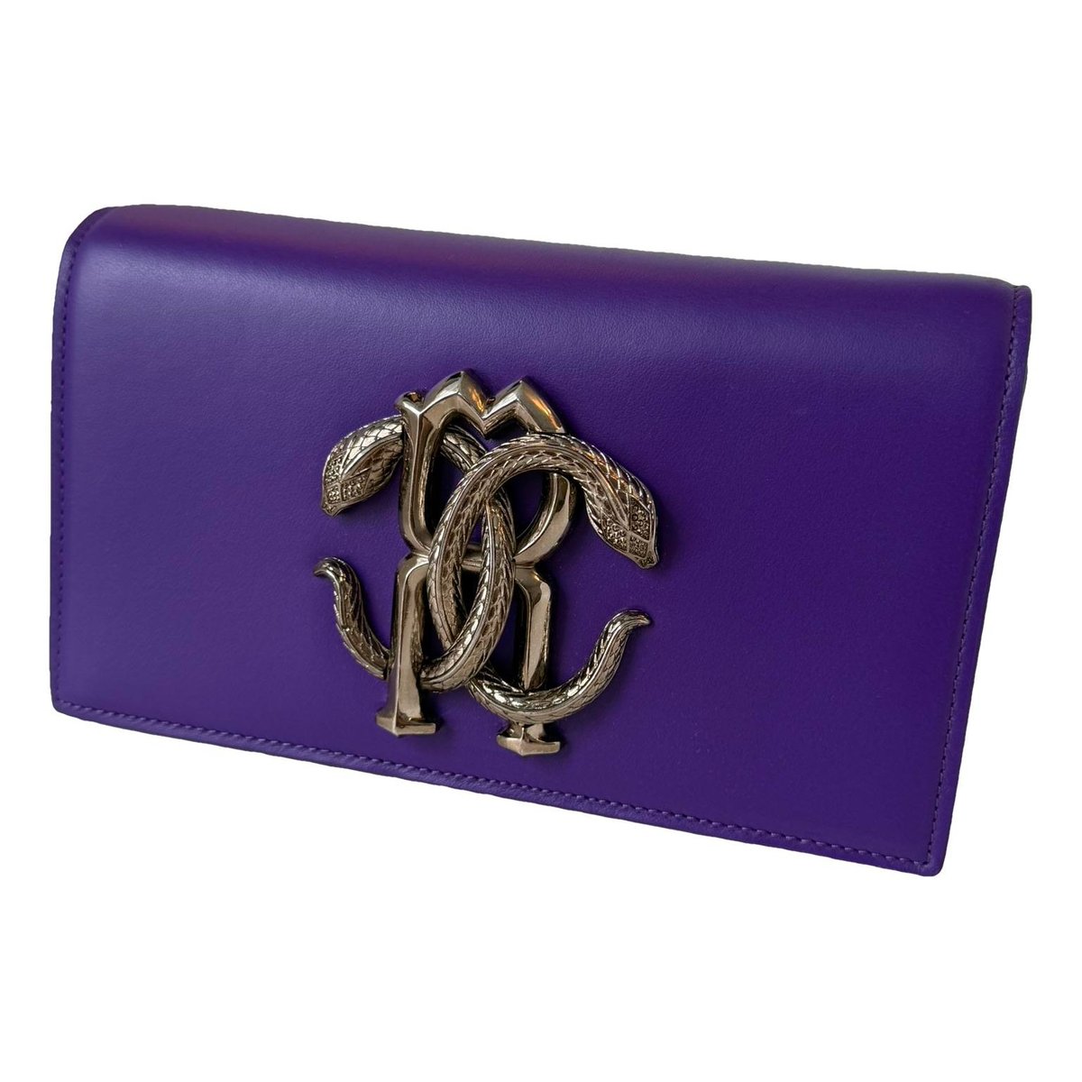 Leather clutch bag