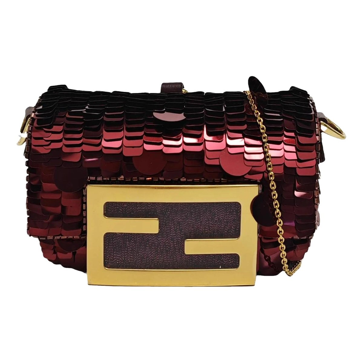 Baguette glitter handbag