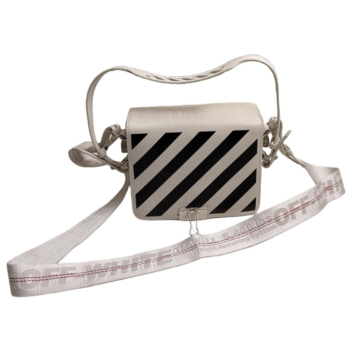 Binder leather crossbody bag