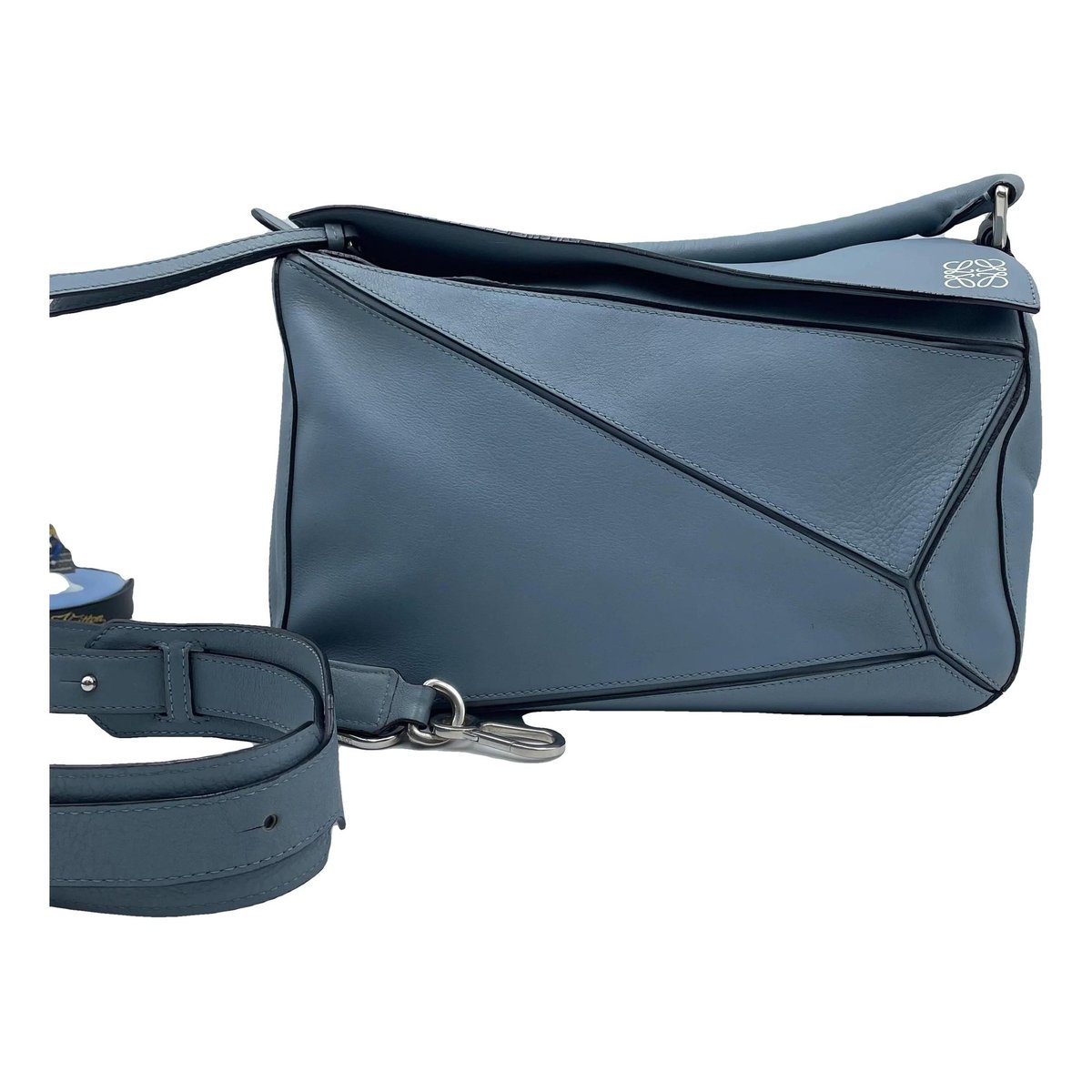 Puzzle leather handbag