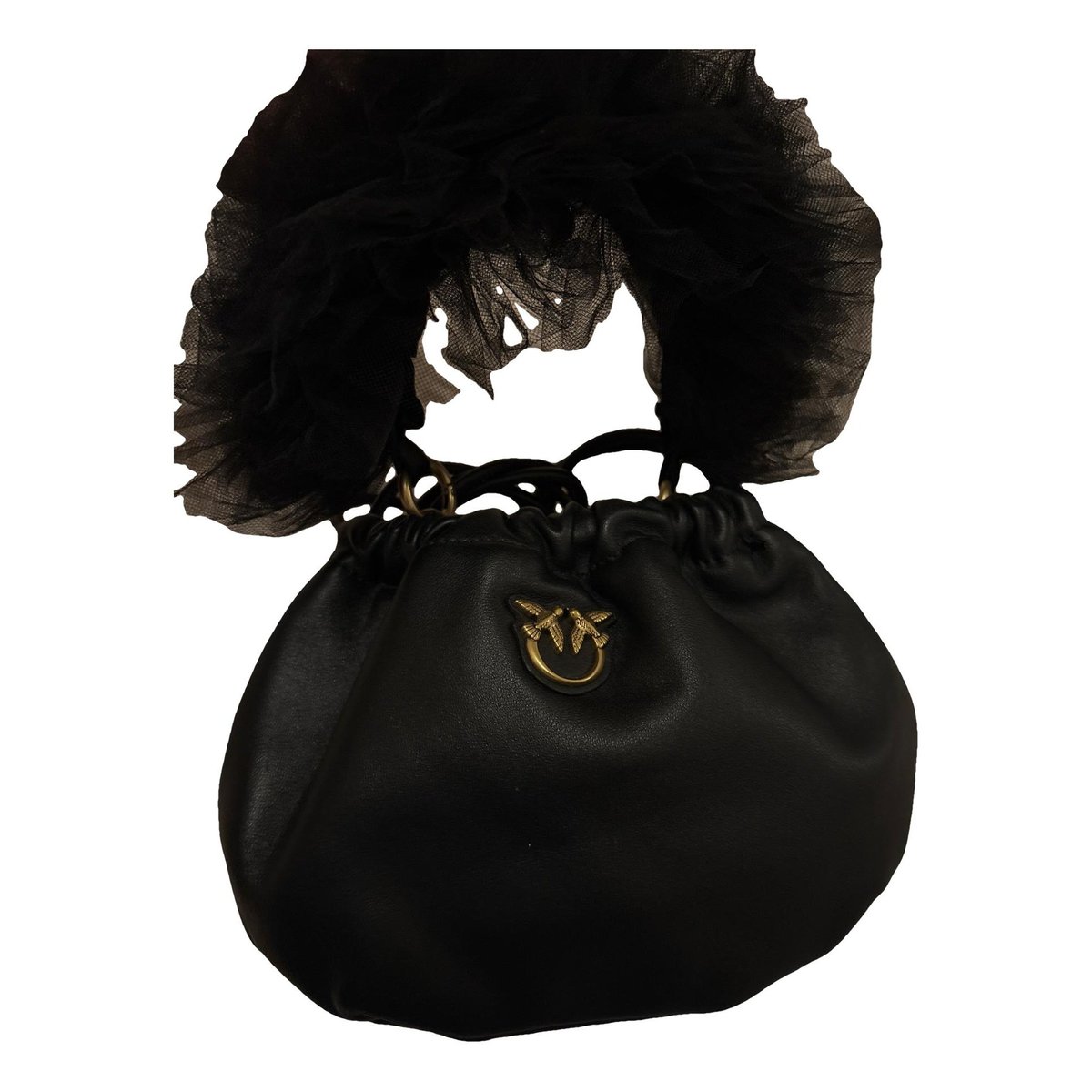 Leather clutch bag