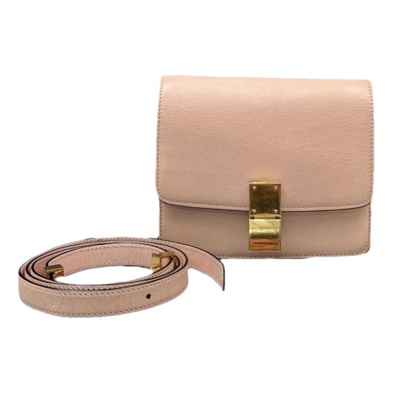 Classic leather crossbody bag