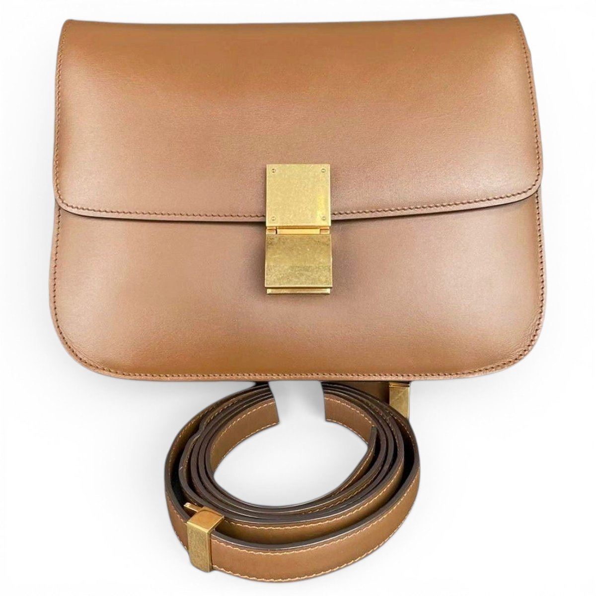 Classic leather crossbody bag
