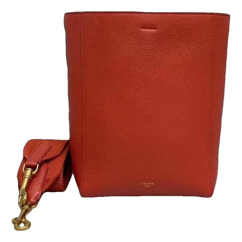 Seau Sangle leather tote