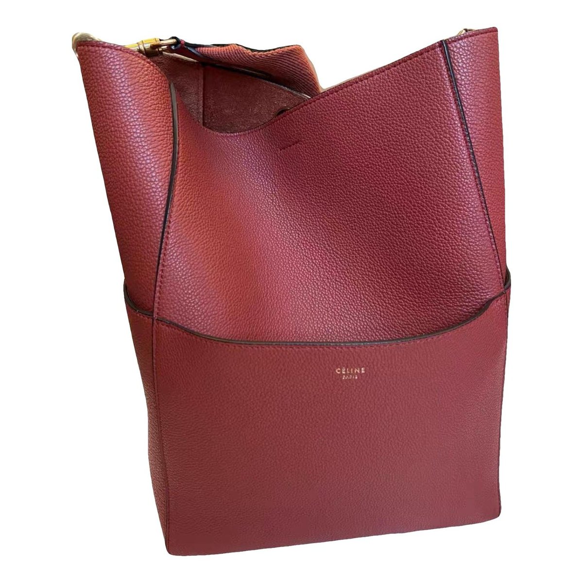 Seau Sangle leather tote