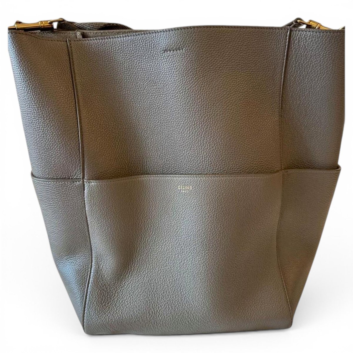 Seau Sangle leather tote