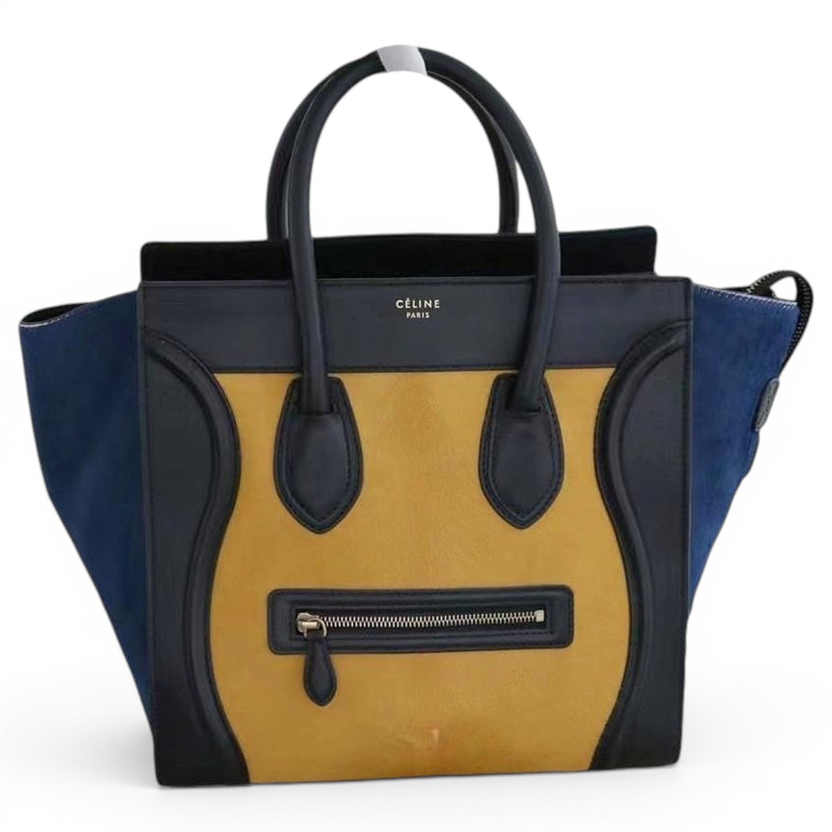 Luggage pony-style calfskin handbag