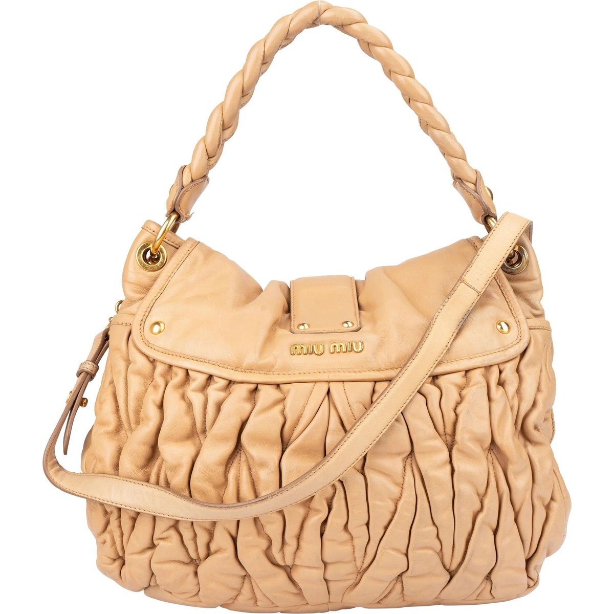 Matelassé leather handbag