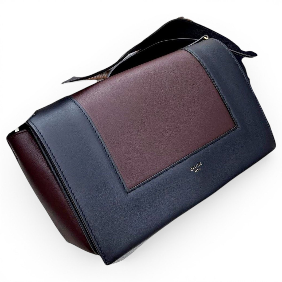 Frame leather crossbody bag