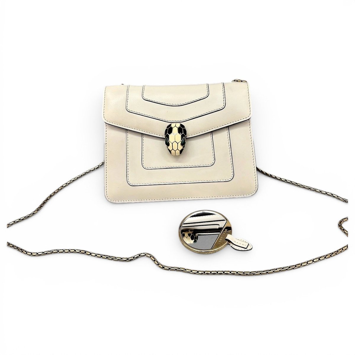 Serpenti leather handbag