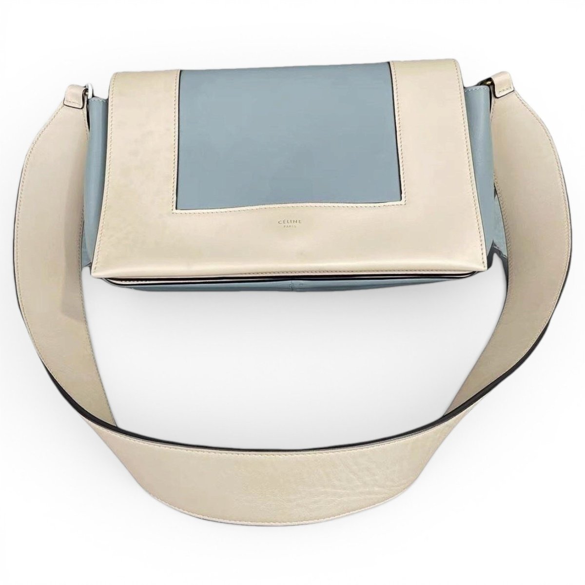 Frame leather crossbody bag