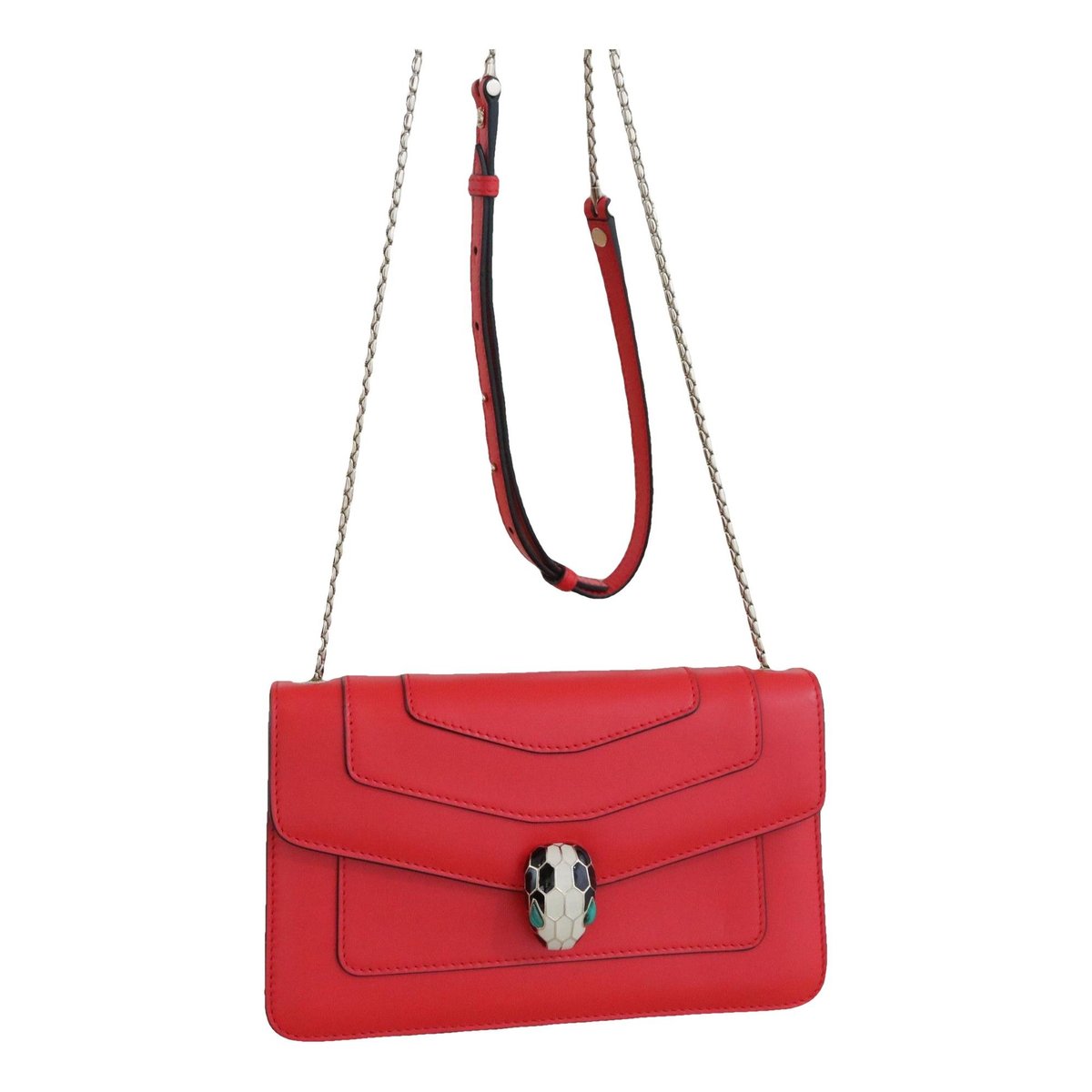Serpenti leather handbag